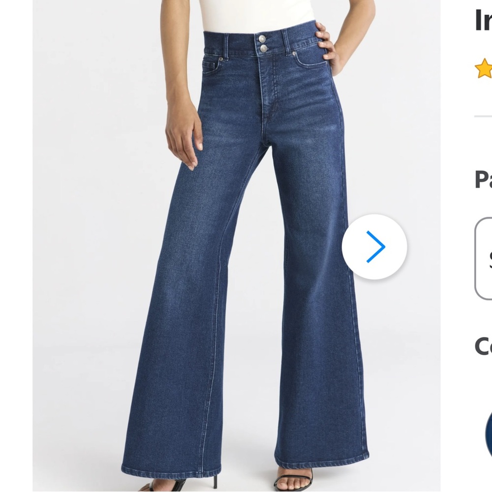 Sofia Jeans by Sofia Vergara Margot Wide Leg Super High-Rise jeans in a size 4